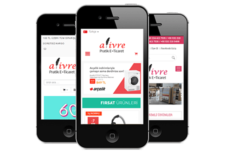 Mobil E-Ticaret Sitesi